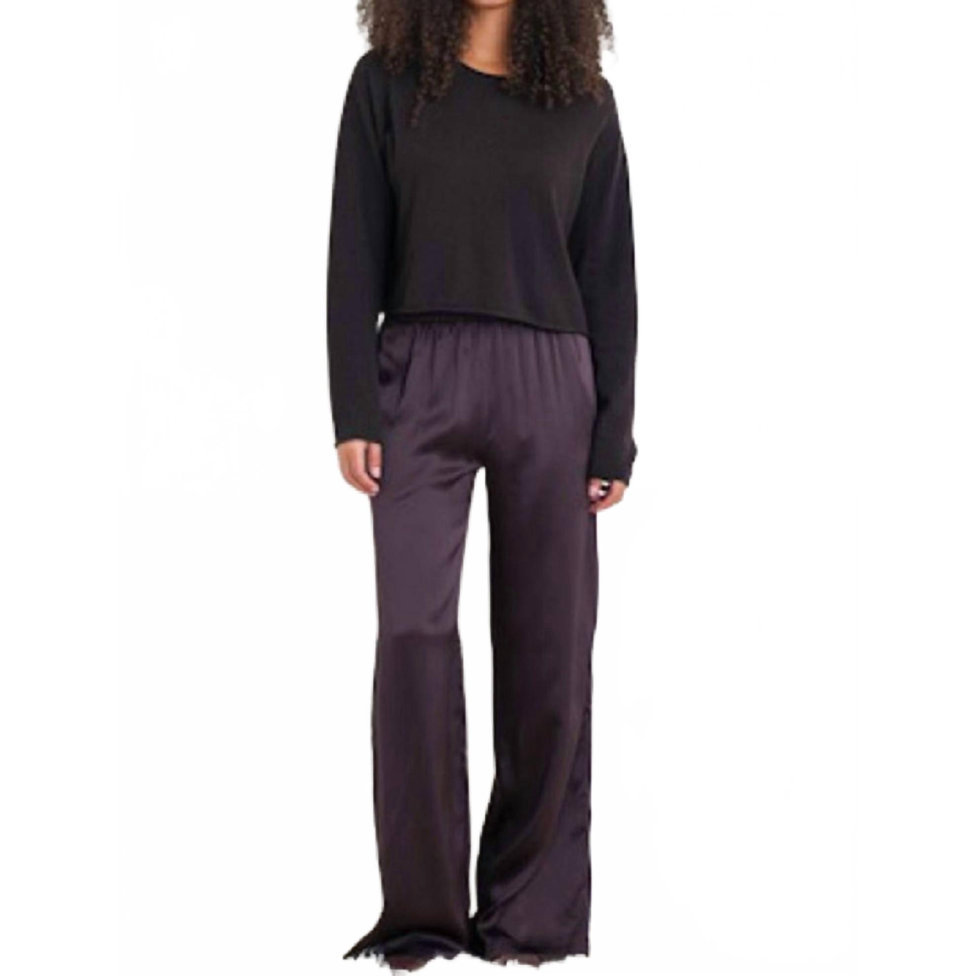 New Sablyn Lance Cropped Pullover Sweater In Black
